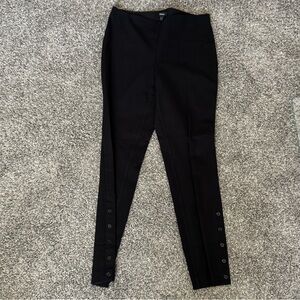 Theory Button Legging in Black Eco New Bistretch